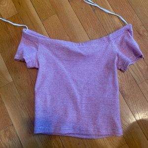 Zara off the shoulder crop top!